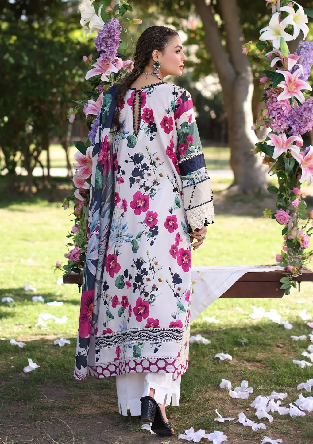 Elaf Premium | Prints Chikankari 24 | 01A LOVELIGHT - Official Elaf Premium stockist in UK - Sakeena London