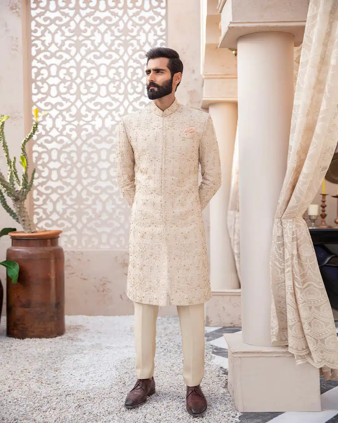 Pakistani Menswear | FSQ-Hakkan - Official Sakeena London Ltd. stockist in UK - Sakeena London