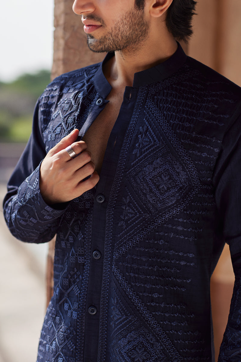 Pakistani Menswear | Qalamkar | BQ-05 - Official Qalamkar stockist in UK - Sakeena London