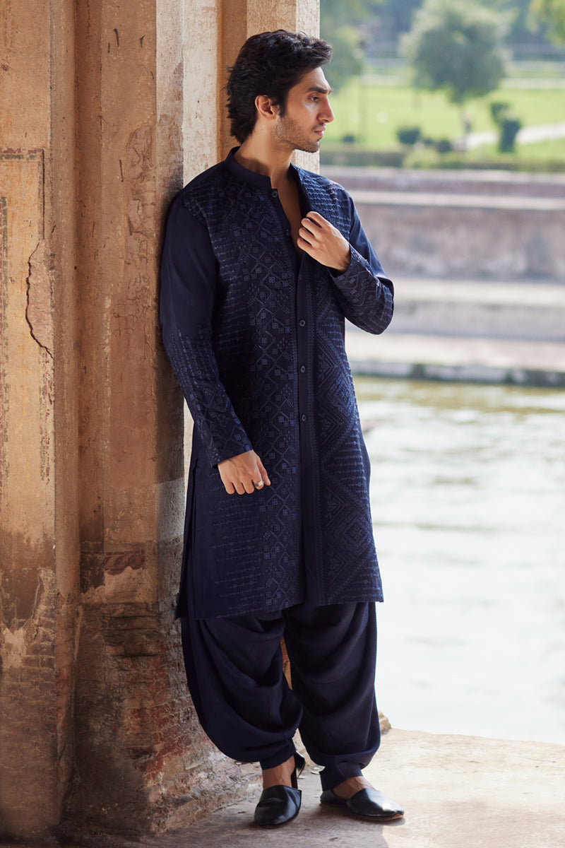 Pakistani Menswear | Qalamkar | BQ-05 - Official Qalamkar stockist in UK - Sakeena London
