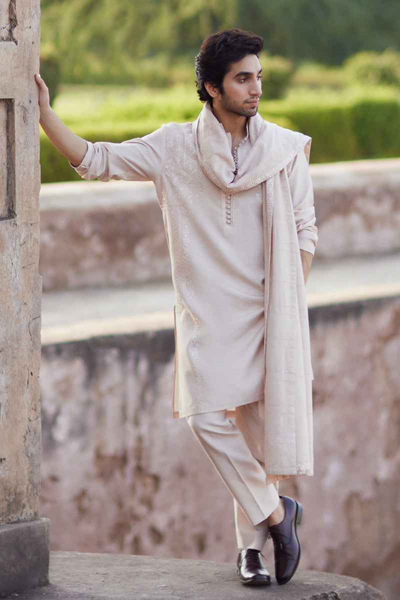 Pakistani Menswear | Qalamkar | BQ-04 - Official Qalamkar stockist in UK - Sakeena London