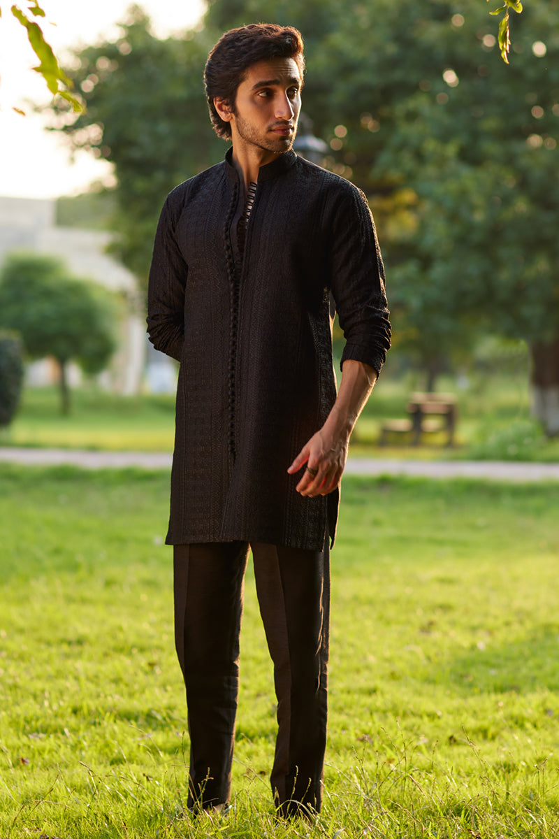 Pakistani Menswear | Qalamkar | BQ-01 - Official Qalamkar stockist in UK - Sakeena London