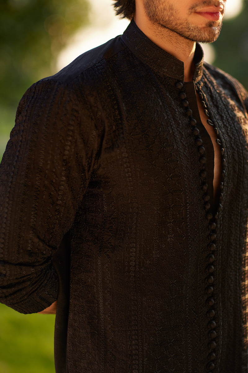 Pakistani Menswear | Qalamkar | BQ-01 - Official Qalamkar stockist in UK - Sakeena London