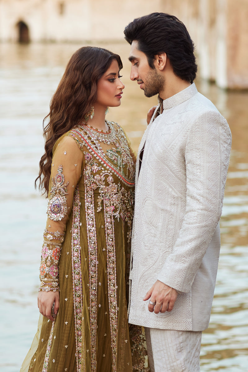 Pakistani Menswear | Qalamkar | BQ-03 - Official Qalamkar stockist in UK - Sakeena London