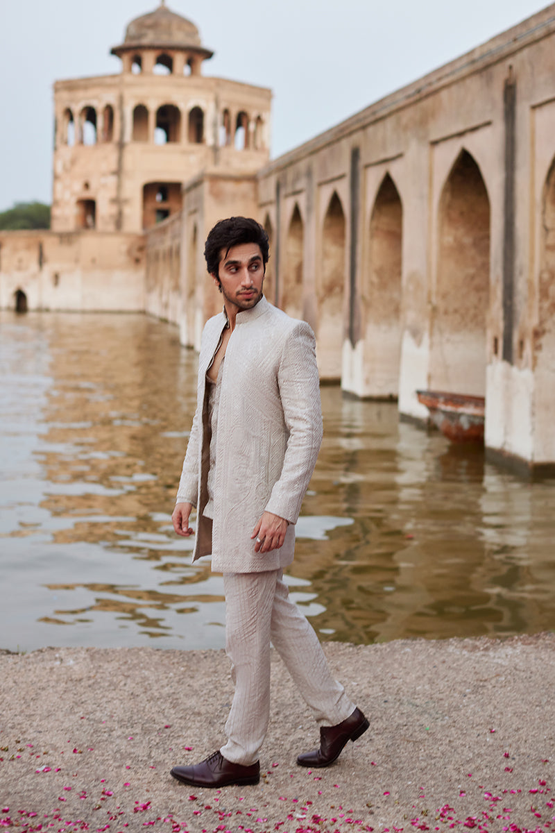 Pakistani Menswear | Qalamkar | BQ-03 - Official Qalamkar stockist in UK - Sakeena London