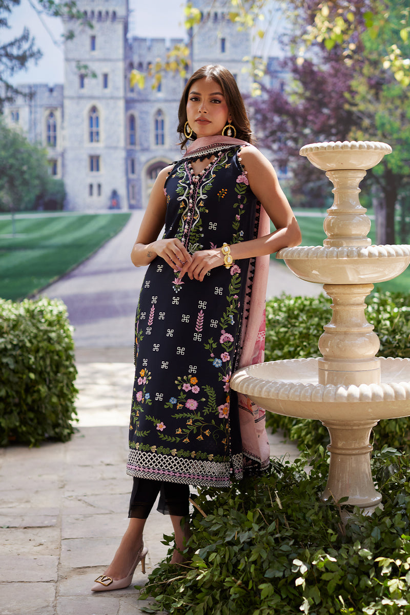 Mina Hassan | Chikankari Lawn 25 | Sasha - Official Mina Hasan stockist in UK - Sakeena London