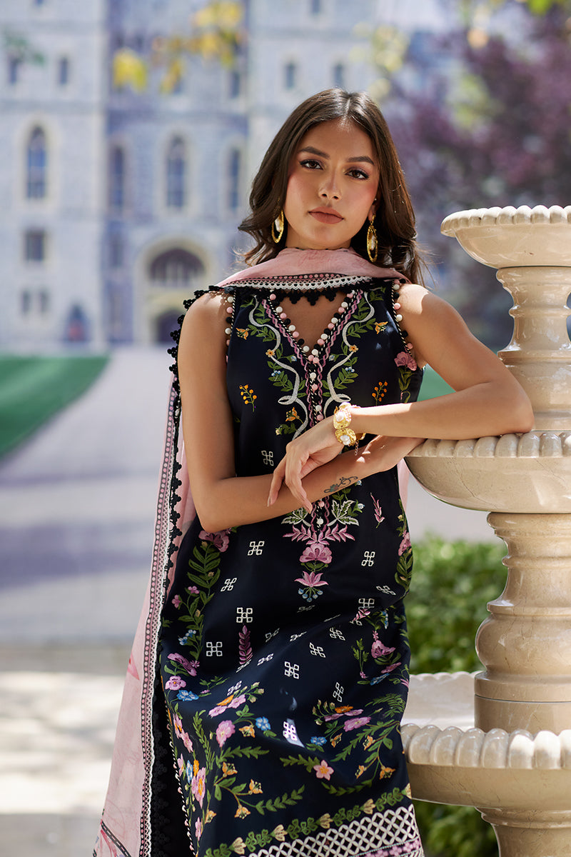 Mina Hassan | Chikankari Lawn 25 | Sasha - Official Mina Hasan stockist in UK - Sakeena London