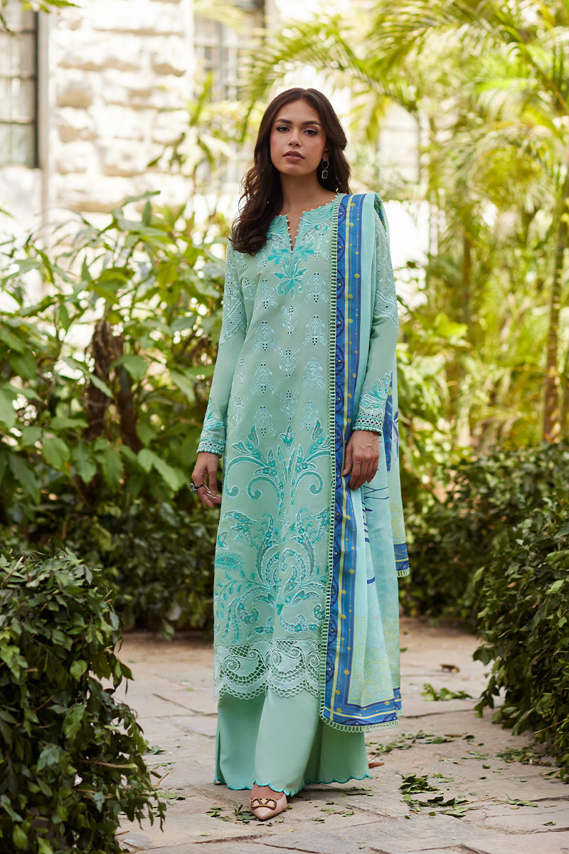 Mina Hassan | Chikankari Lawn 25 | Lina - Official Mina Hasan stockist in UK - Sakeena London