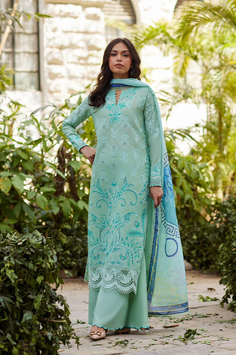 Mina Hassan | Chikankari Lawn 25 | Lina - Official Mina Hasan stockist in UK - Sakeena London