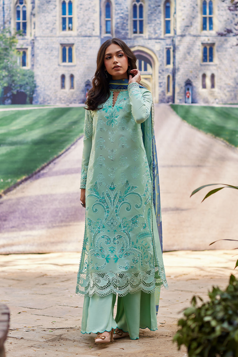Mina Hassan | Chikankari Lawn 25 | Lina - Official Mina Hasan stockist in UK - Sakeena London