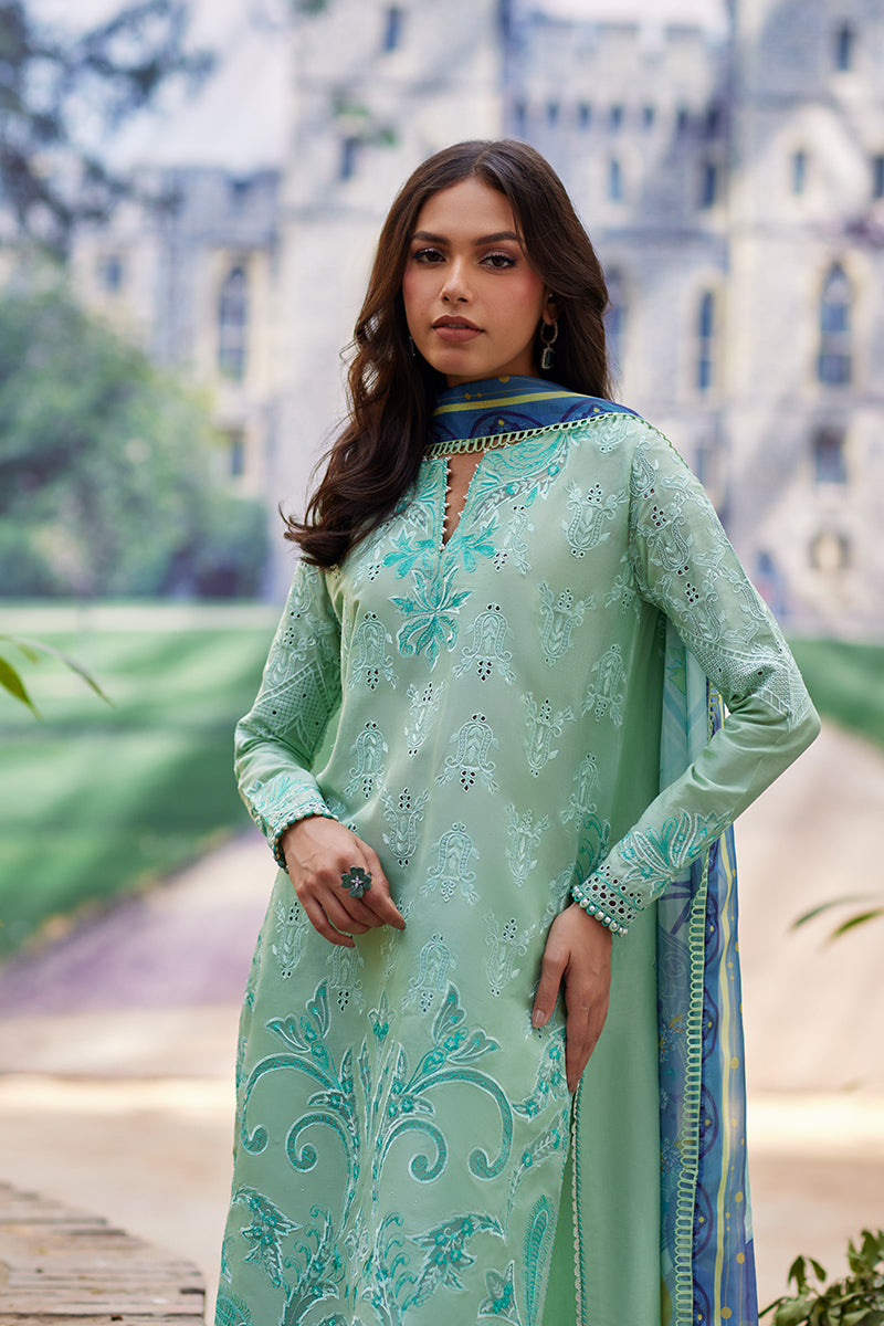 Mina Hassan | Chikankari Lawn 25 | Lina - Official Mina Hasan stockist in UK - Sakeena London