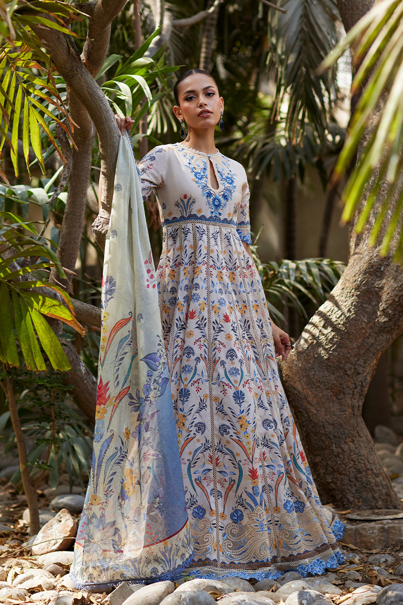 Mina Hassan | Chikankari Lawn 25 | Taara - Official Mina Hassan stockist in UK - Sakeena London