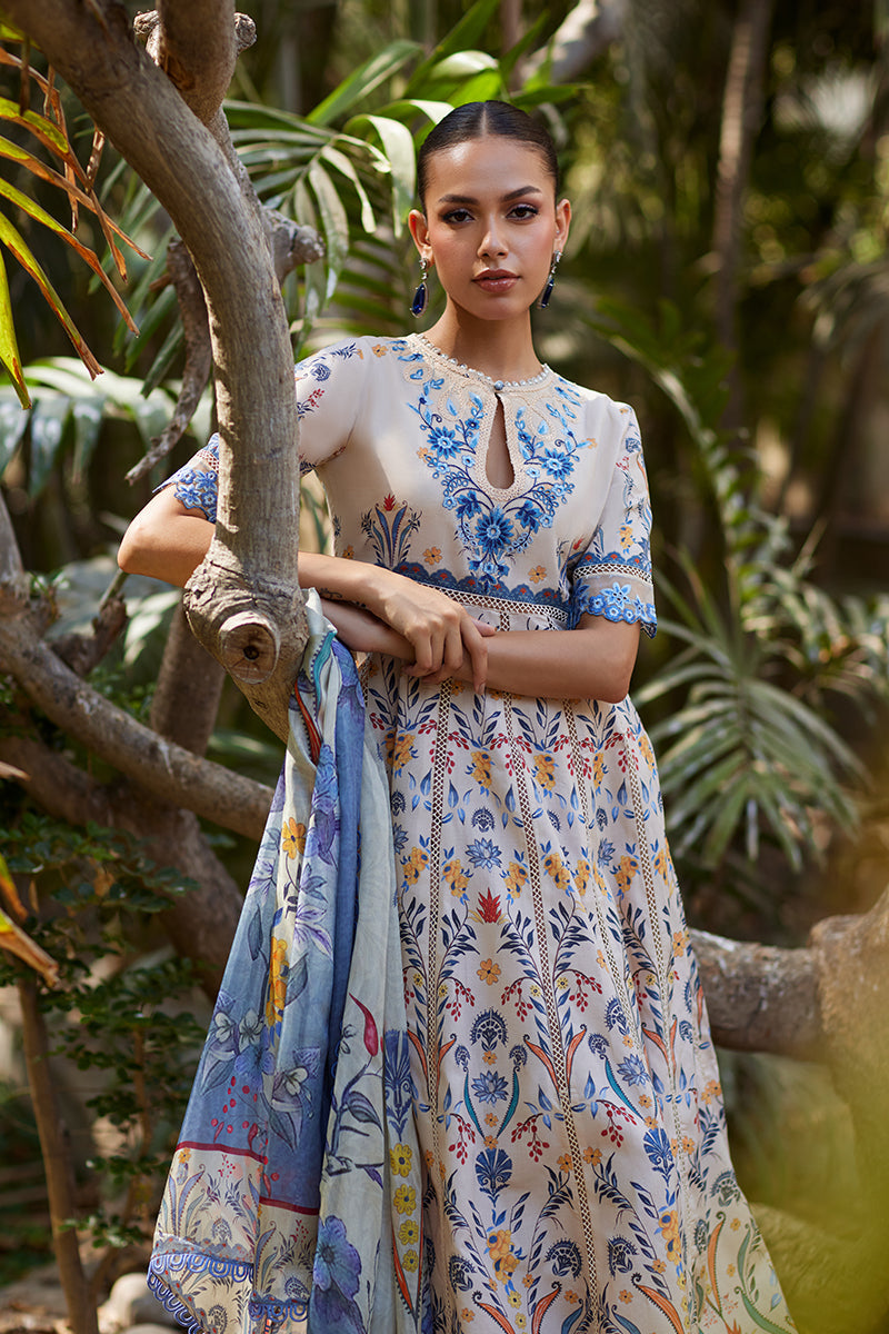 Mina Hassan | Chikankari Lawn 25 | Taara - Official Mina Hassan stockist in UK - Sakeena London