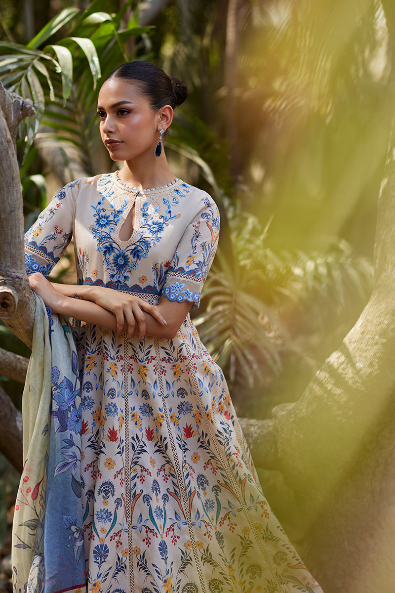 Mina Hassan | Chikankari Lawn 25 | Taara - Official Mina Hassan stockist in UK - Sakeena London