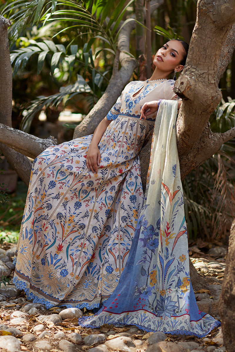 Mina Hassan | Chikankari Lawn 25 | Taara - Official Mina Hassan stockist in UK - Sakeena London