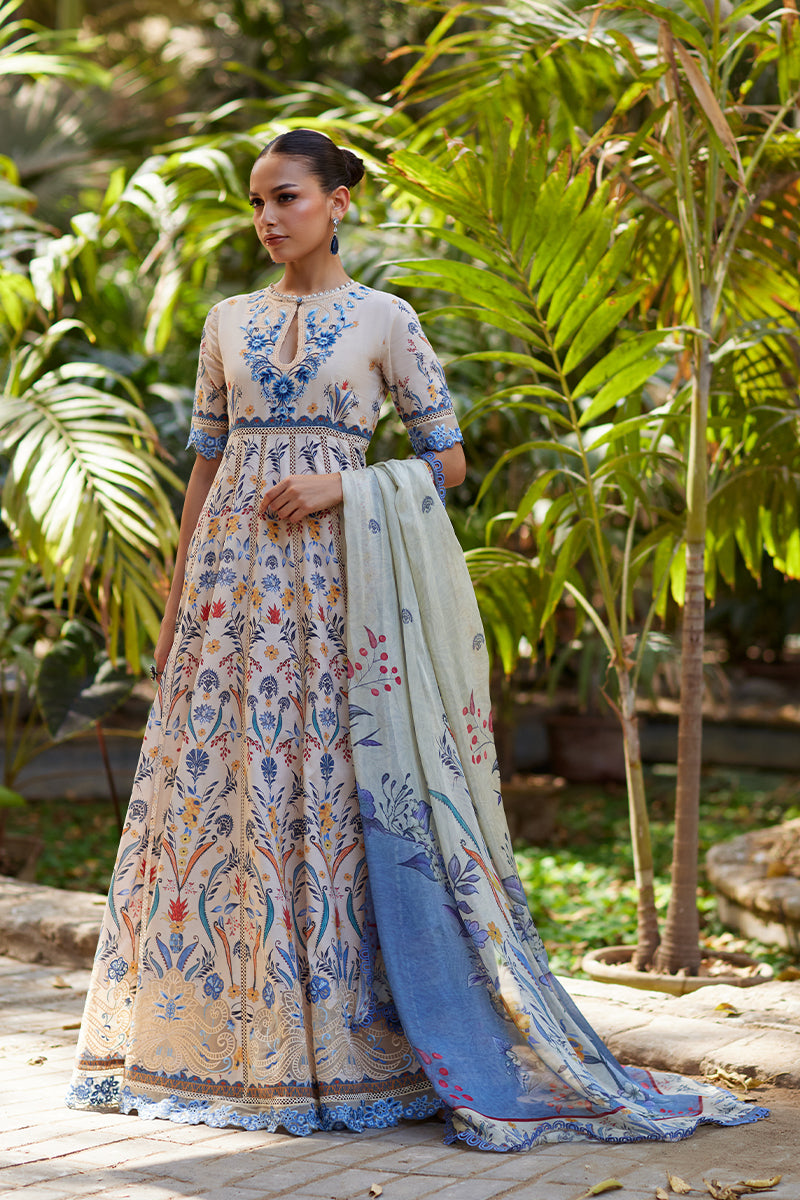 Mina Hassan | Chikankari Lawn 25 | Taara - Official Mina Hassan stockist in UK - Sakeena London