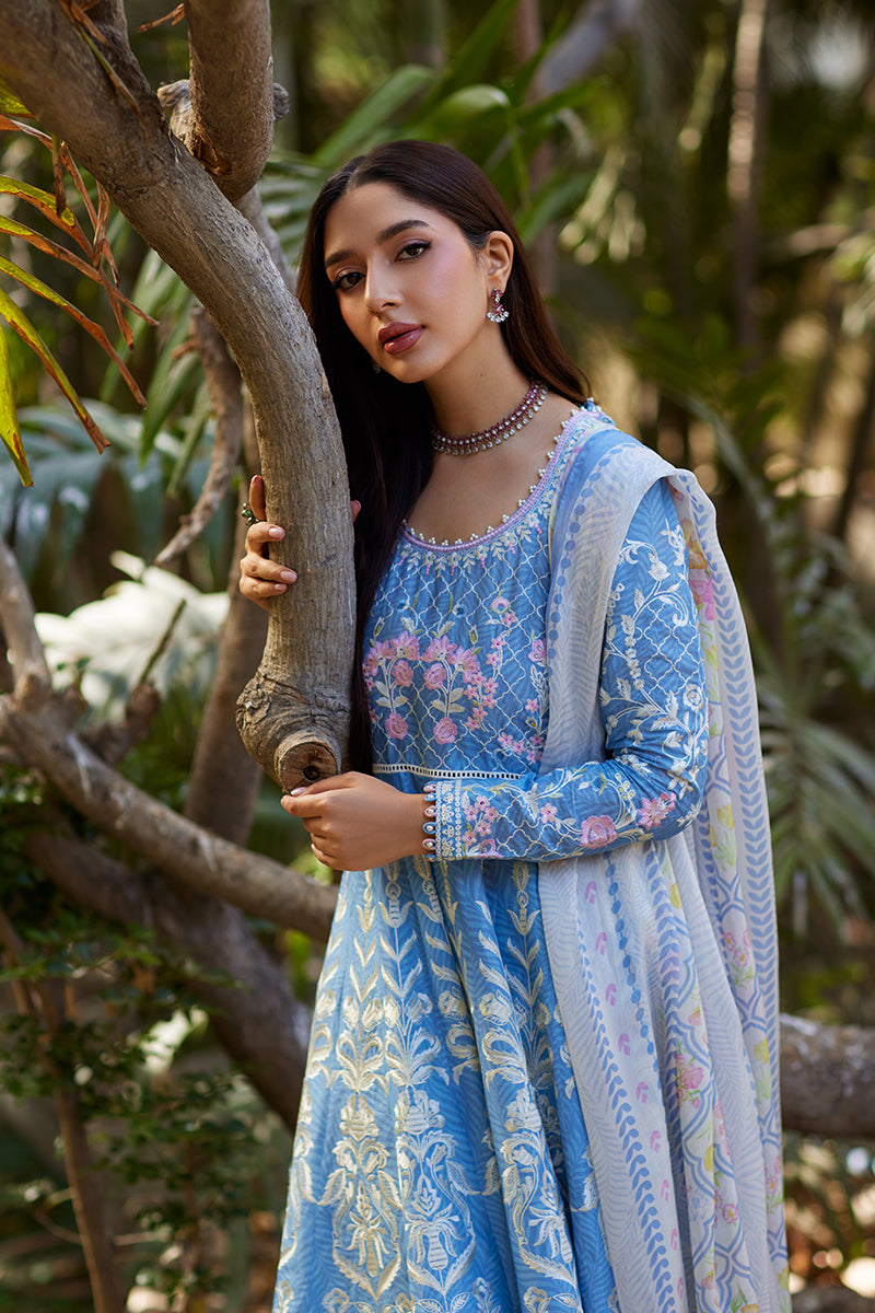 Mina Hassan | Chikankari Lawn 25 | Baano - Official Mina Hasan stockist in UK - Sakeena London