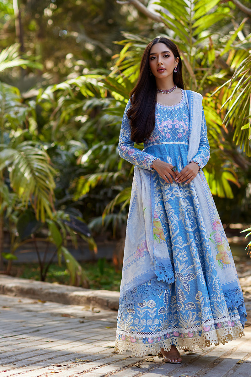Mina Hassan | Chikankari Lawn 25 | Baano - Official Mina Hasan stockist in UK - Sakeena London