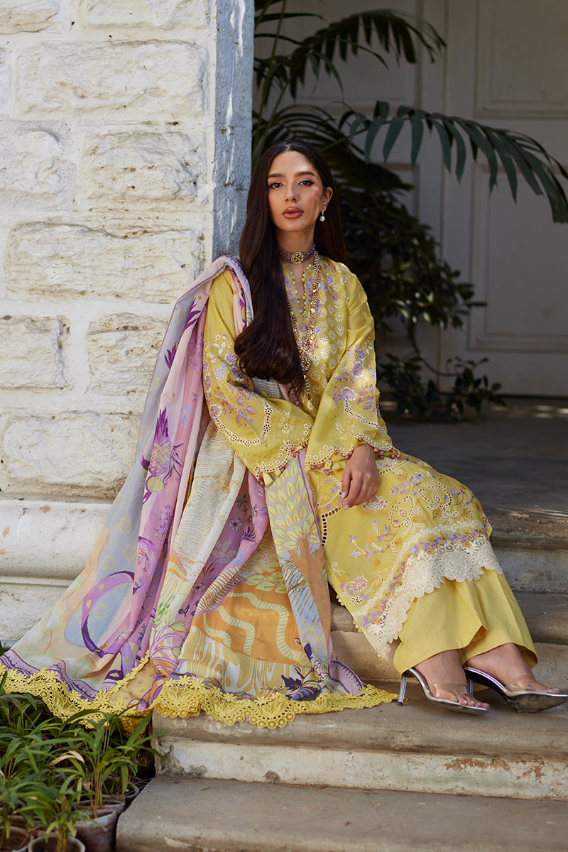 Mina Hassan | Chikankari Lawn 25 | Ayla - Official Mina Hasan stockist in UK - Sakeena London