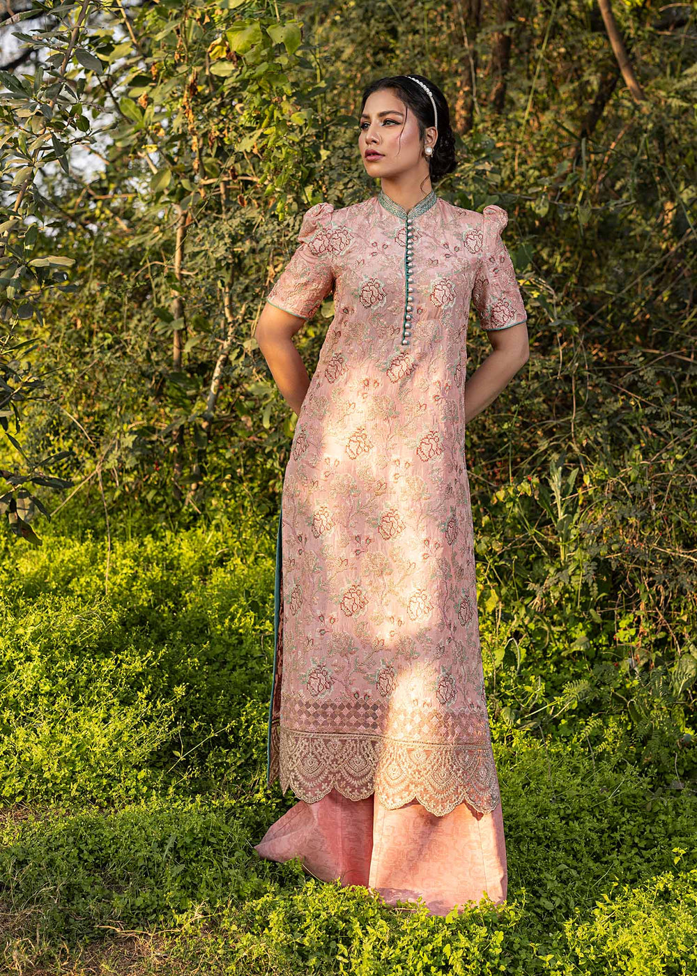 HSY | Summer Edit | Salmon Pink - Official HSY stockist in UK - Sakeena London