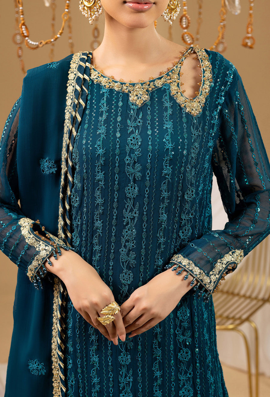 Adans Libas | Chiffon 25 | 7588 H - Official Adans Libas stockist in UK - Sakeena London