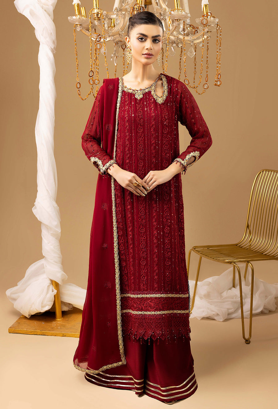 Adans Libas | Chiffon 25 | 7583 M - Official Adans Libas stockist in UK - Sakeena London