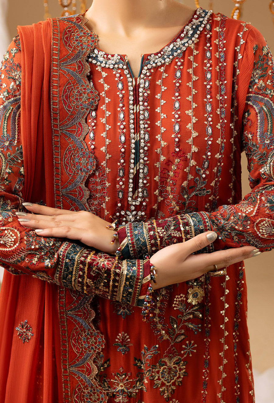 Adans Libas | Chiffon 25 | 7581 G - Official Adans Libas stockist in UK - Sakeena London