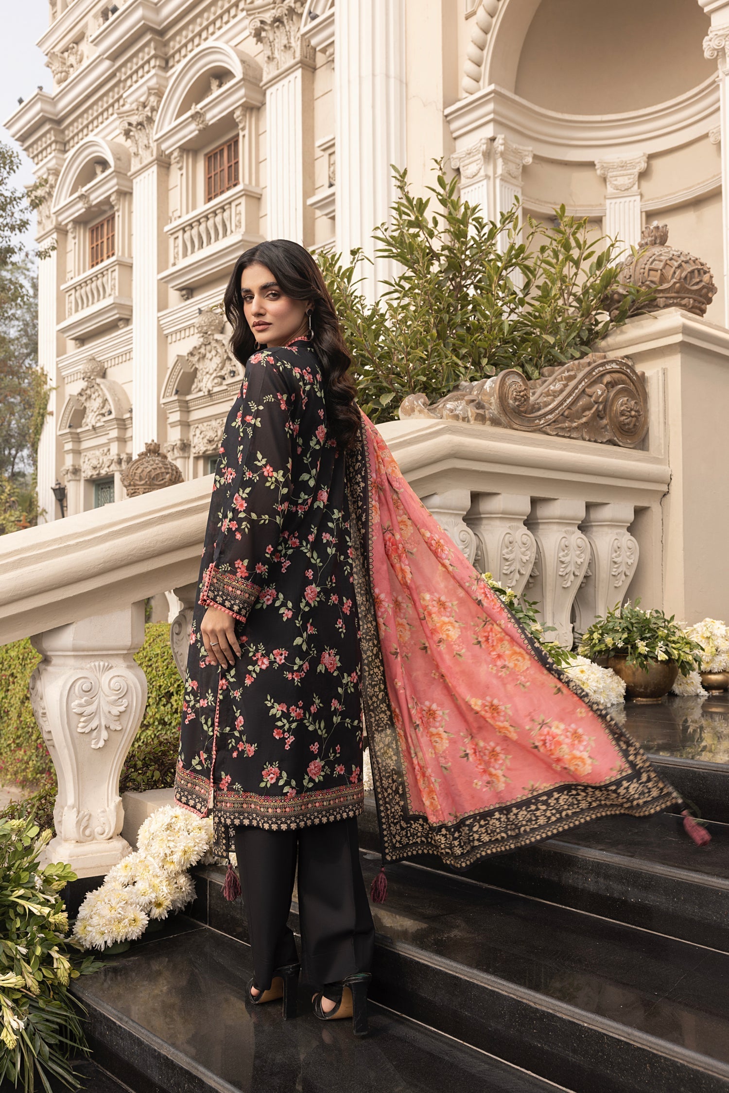 LSM | Embroidered and Printed Lawn | LG-MM-0260 - Official LSM stockist in UK - Sakeena London