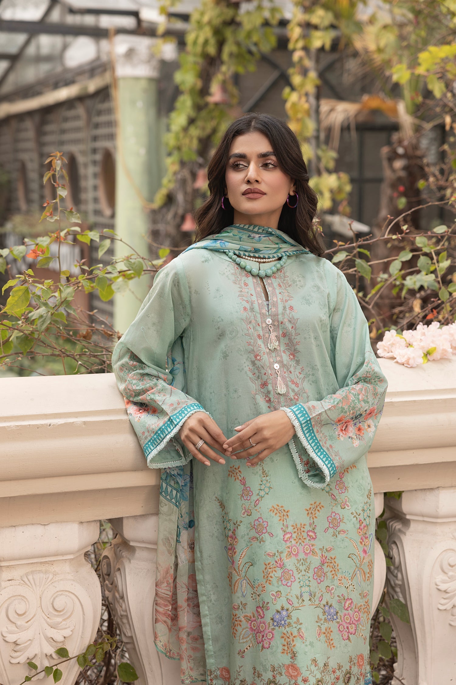 LSM | Embroidered and Printed Lawn | LG-MM-0300 - Official LSM stockist in UK - Sakeena London
