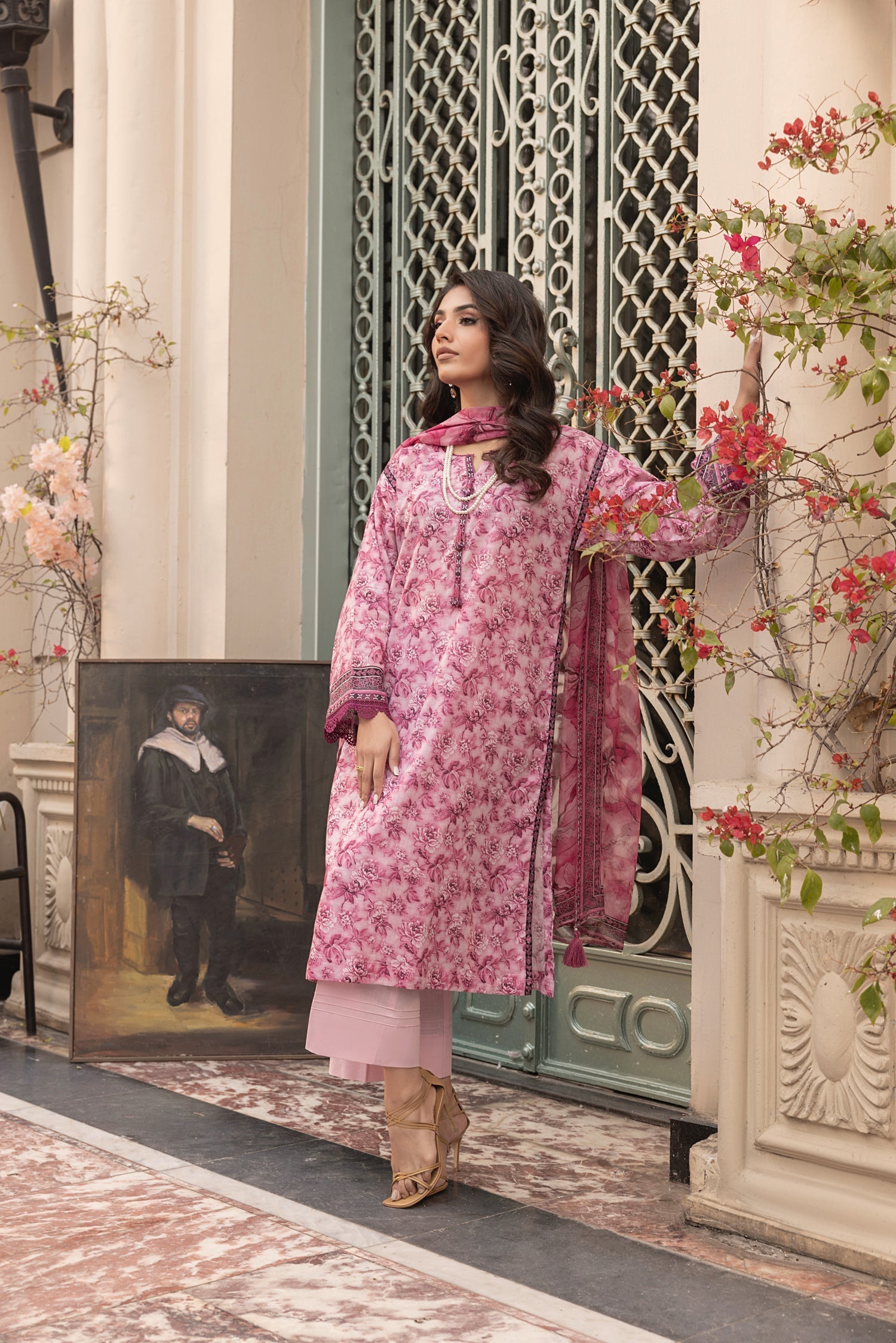 LSM | Embroidered and Printed Lawn | LG-MM-0301 - Official LSM stockist in UK - Sakeena London
