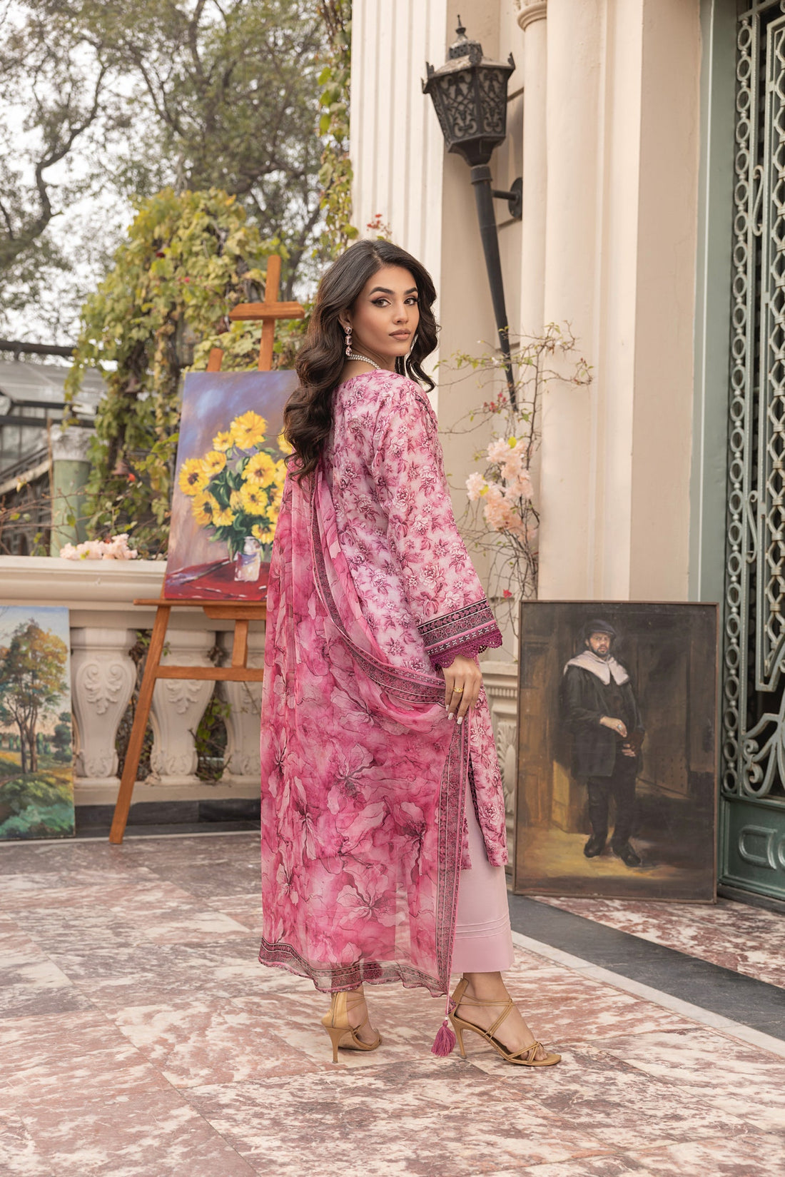 LSM | Embroidered and Printed Lawn | LG-MM-0301 - Official LSM stockist in UK - Sakeena London