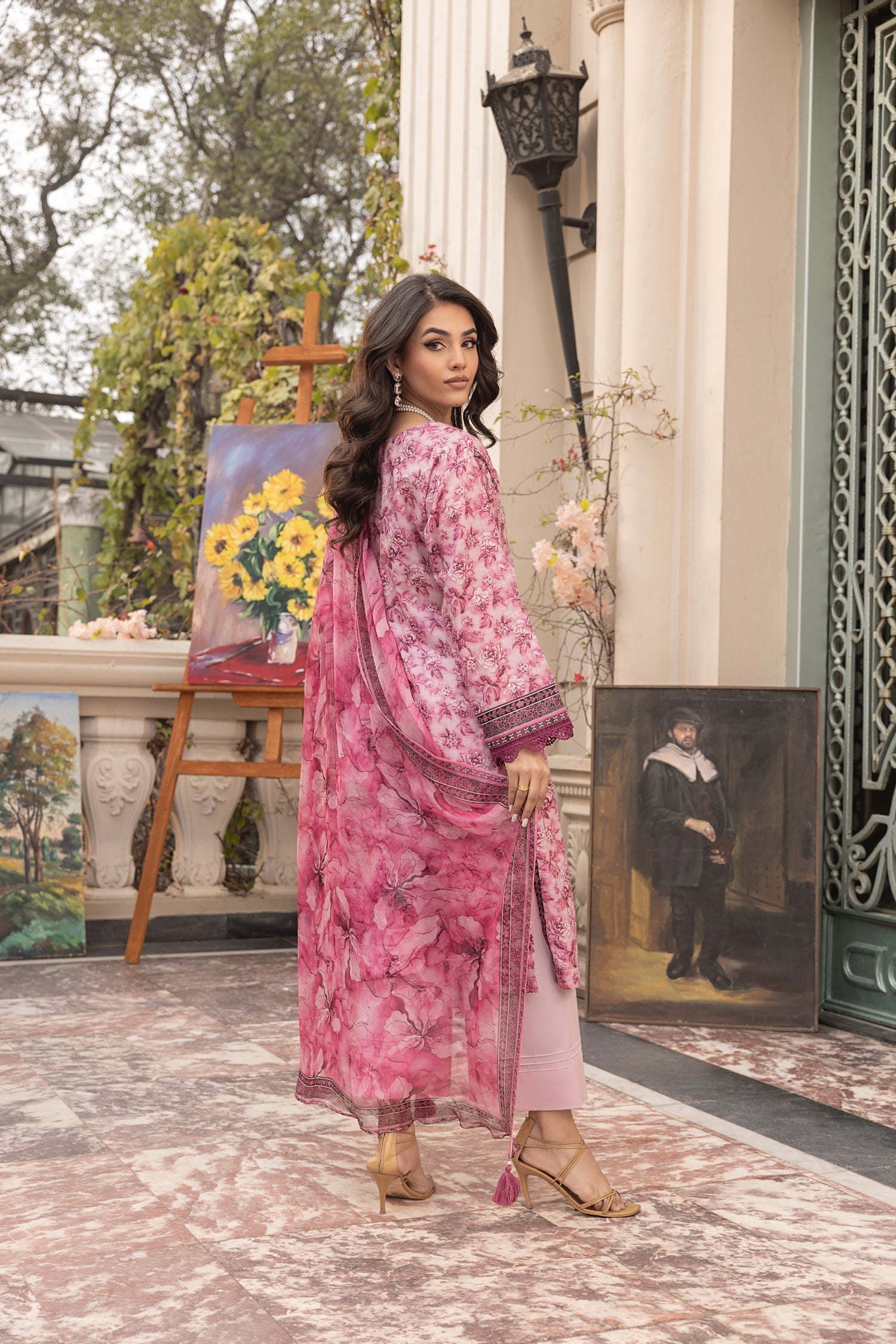 LSM | Embroidered and Printed Lawn | LG-MM-0301 - Official LSM stockist in UK - Sakeena London