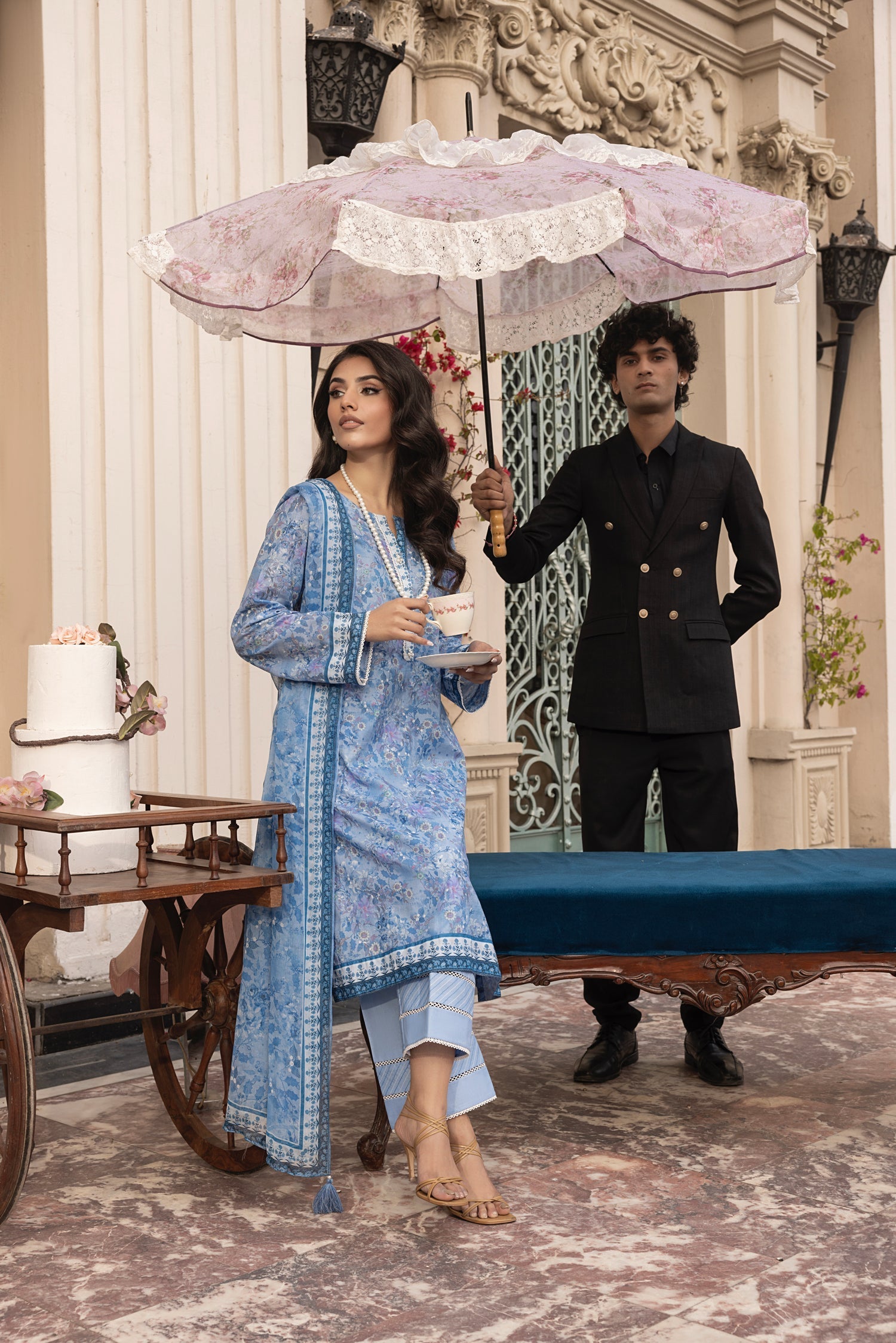 LSM | Embroidered and Printed Lawn | LG-MM-0303 - Official LSM stockist in UK - Sakeena London