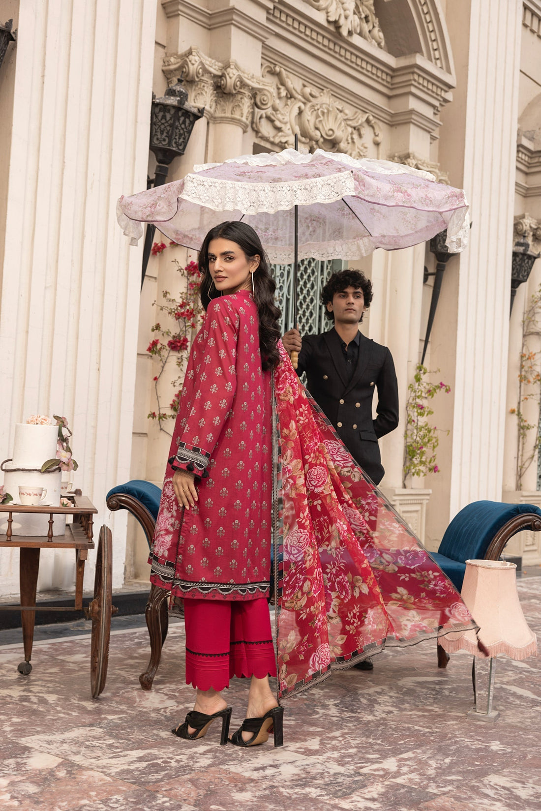 LSM | Embroidered and Printed Lawn | LG-MM-0304 - Official LSM stockist in UK - Sakeena London