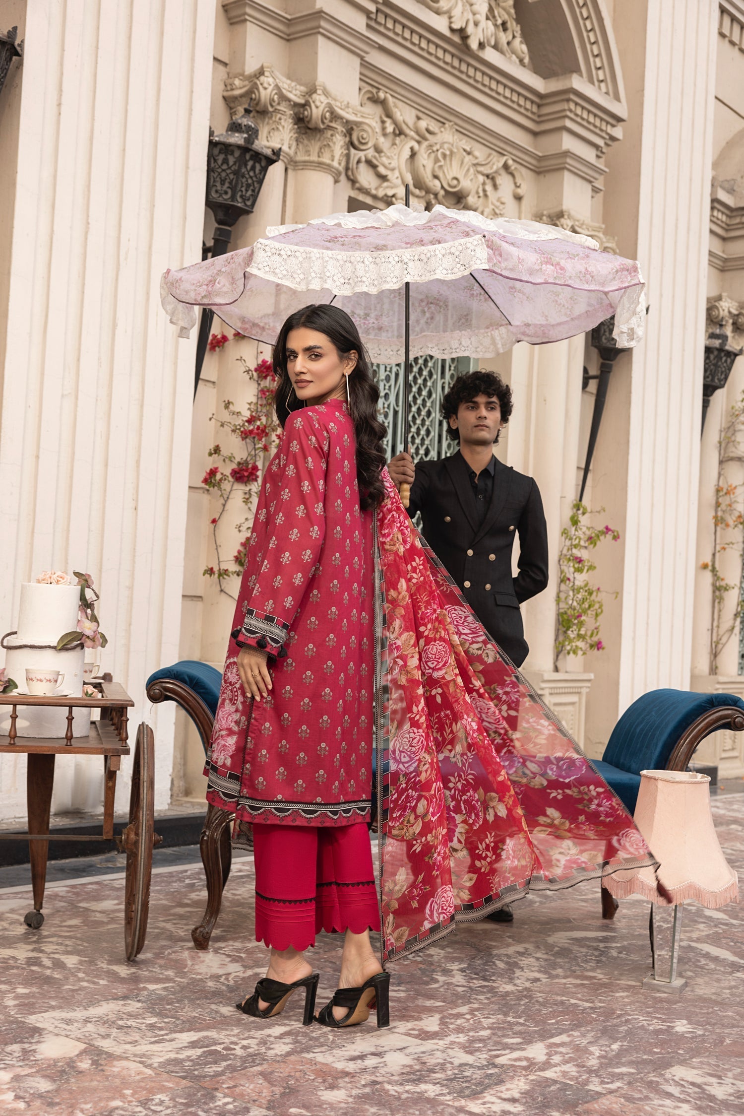 LSM | Embroidered and Printed Lawn | LG-MM-0304 - Official LSM stockist in UK - Sakeena London