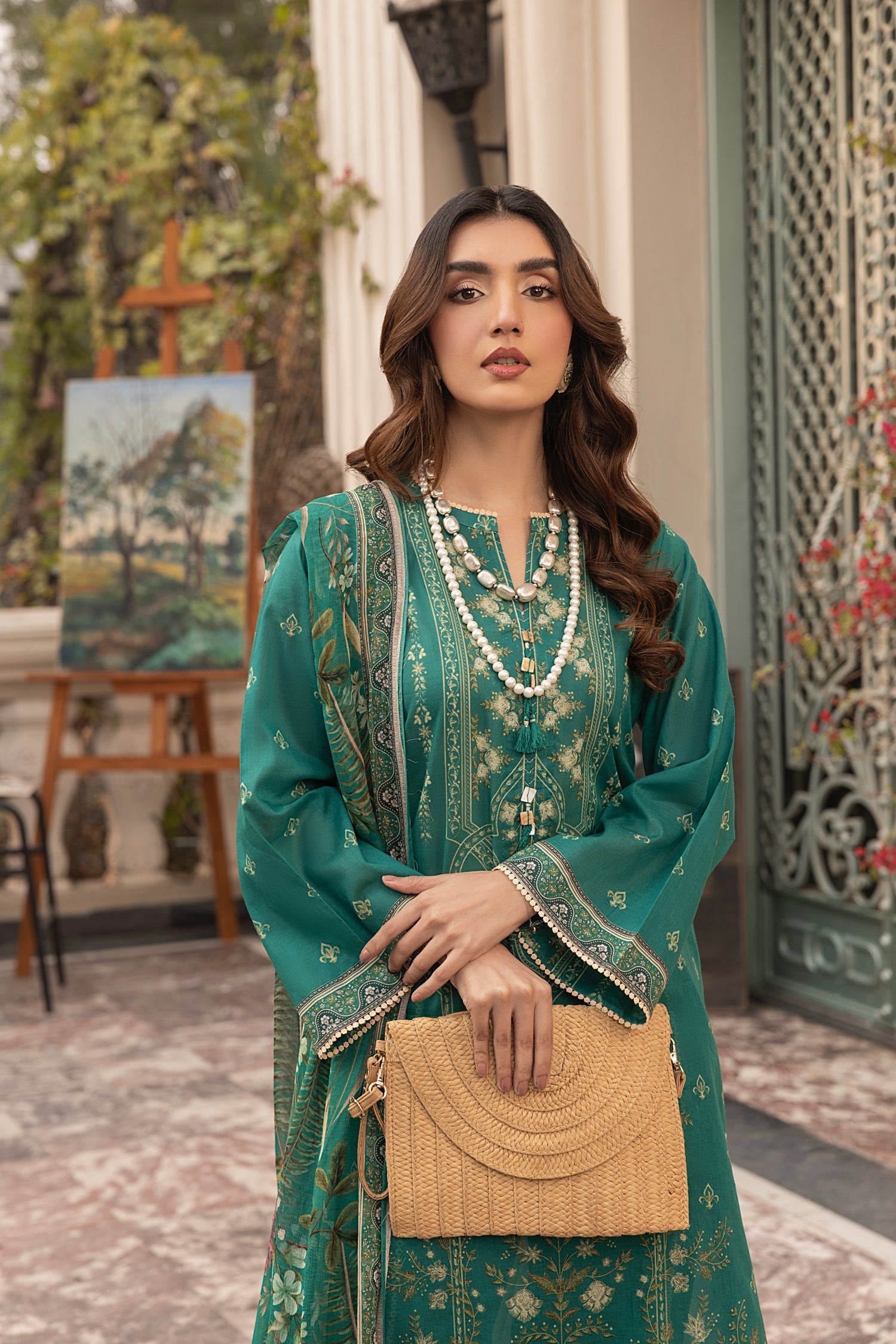 LSM | Embroidered and Printed Lawn | LG-MM-0306 - Official LSM stockist in UK - Sakeena London