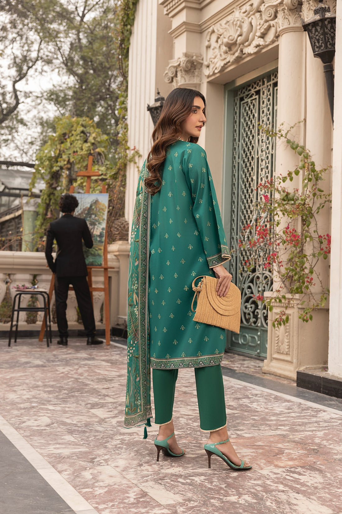 LSM | Embroidered and Printed Lawn | LG-MM-0306 - Official LSM stockist in UK - Sakeena London