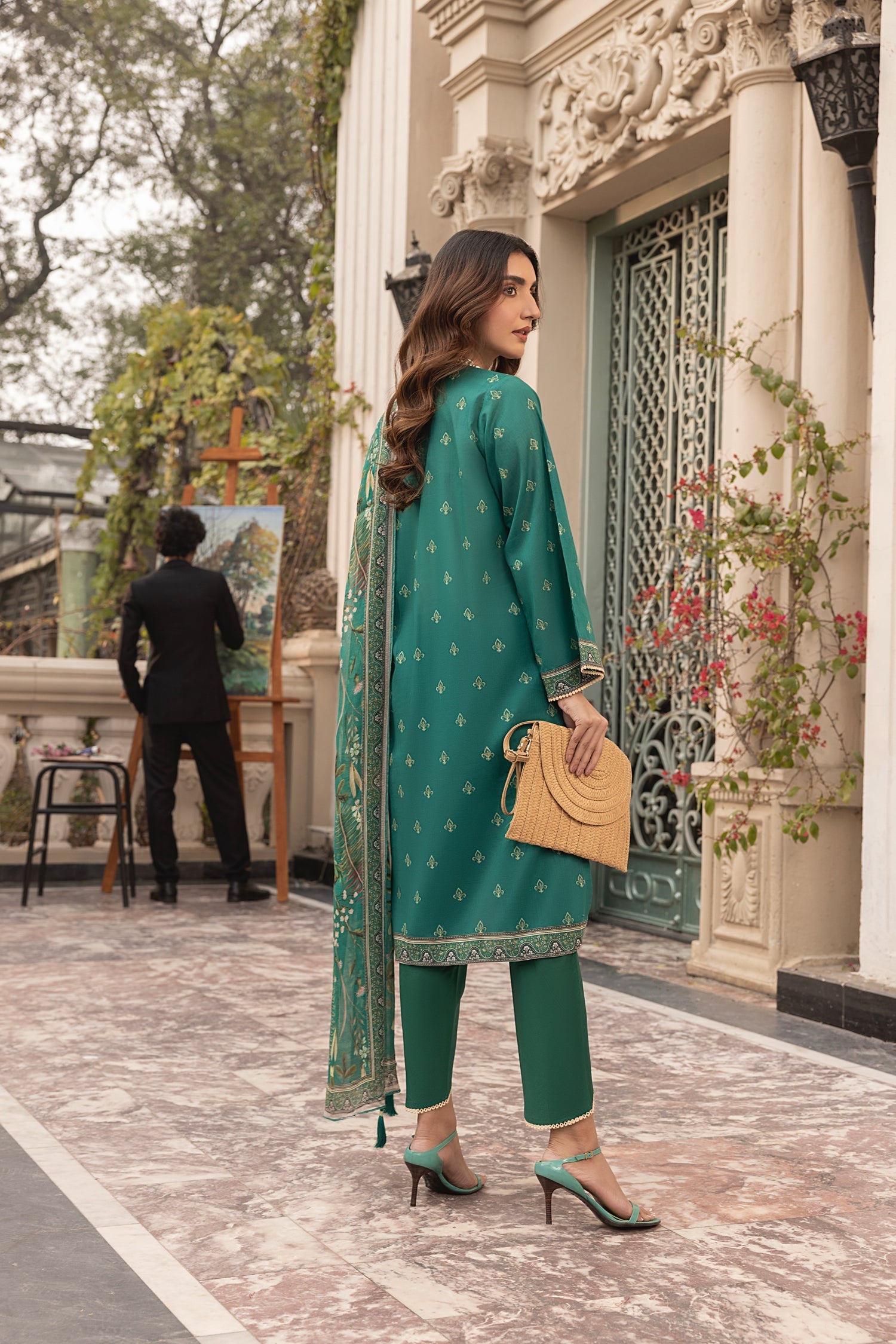 LSM | Embroidered and Printed Lawn | LG-MM-0306 - Official LSM stockist in UK - Sakeena London