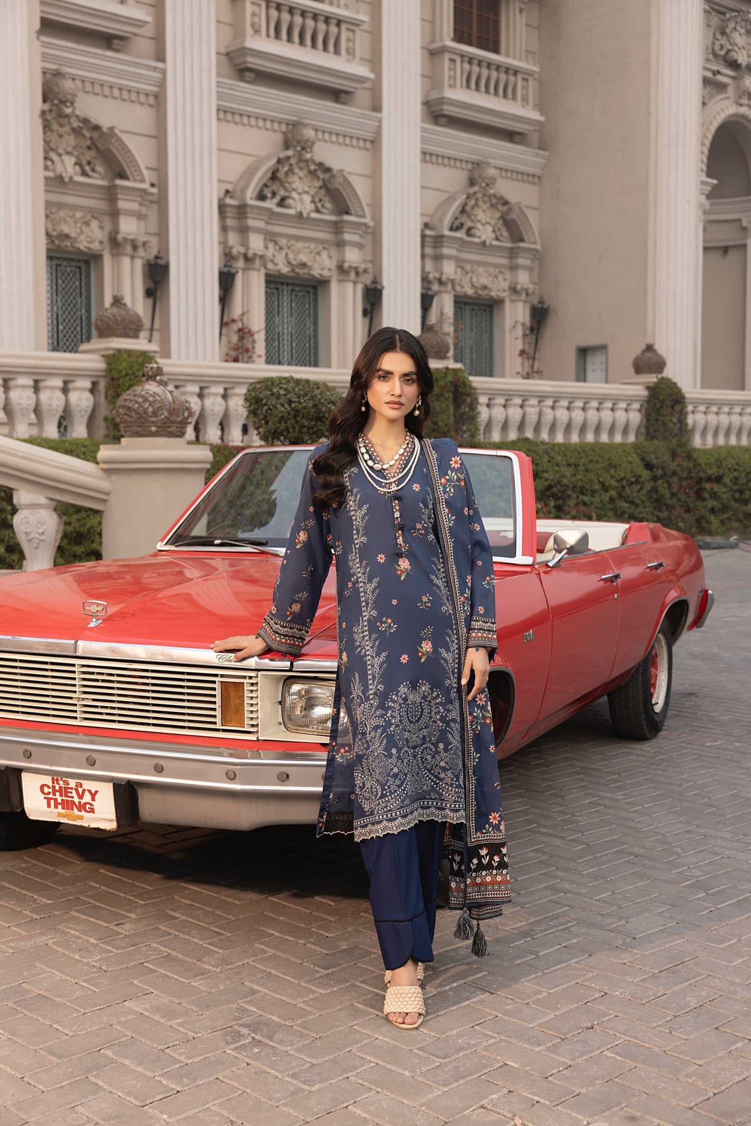 LSM | Embroidered and Printed Lawn | LG-MM-0262 - Official LSM stockist in UK - Sakeena London