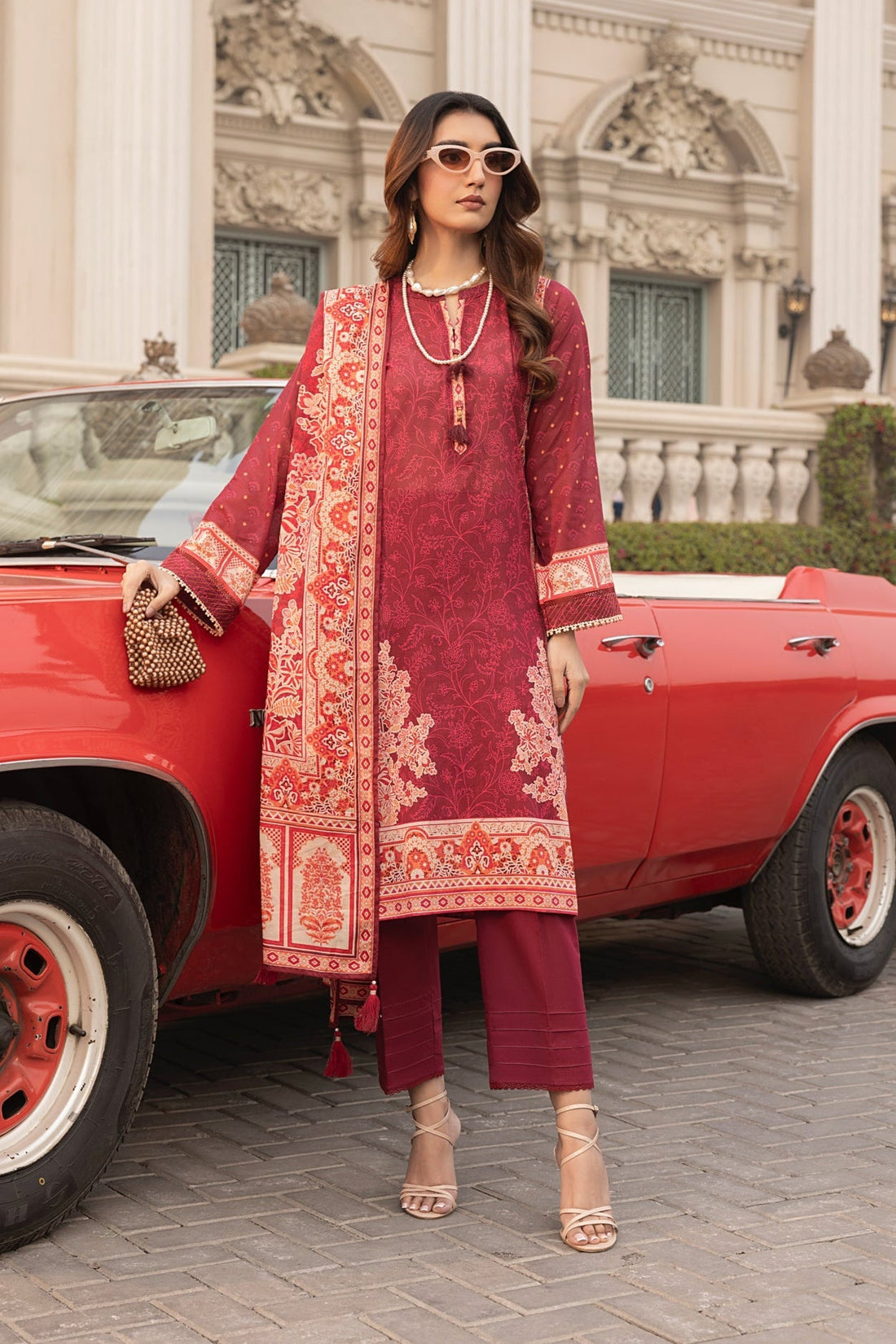 LSM | Embroidered and Printed Lawn | LG-AR-0116 - Official LSM stockist in UK - Sakeena London