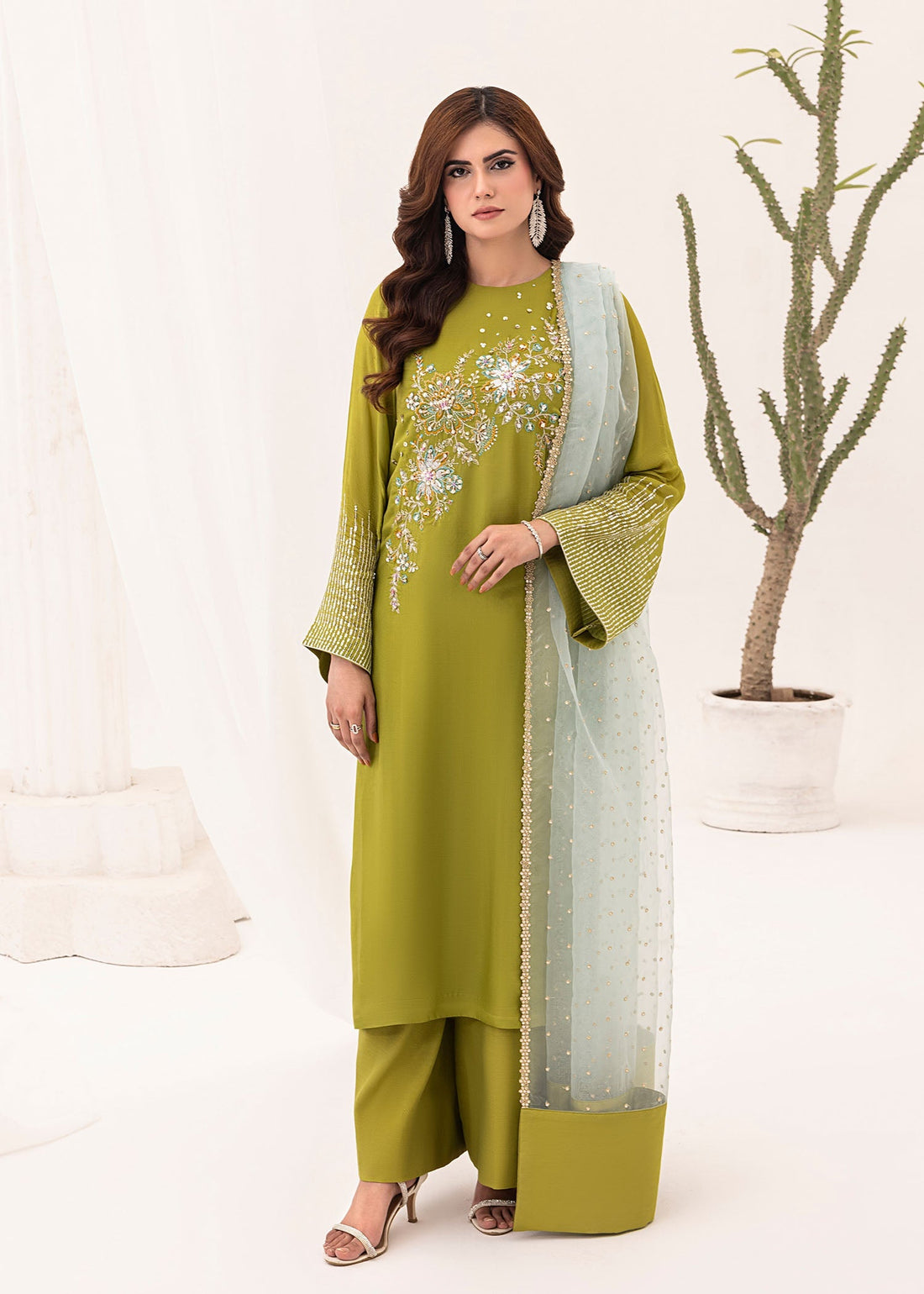 Jamnii | Silk Ivy | Lime Forest - Official Jamnii stockist in UK - Sakeena London