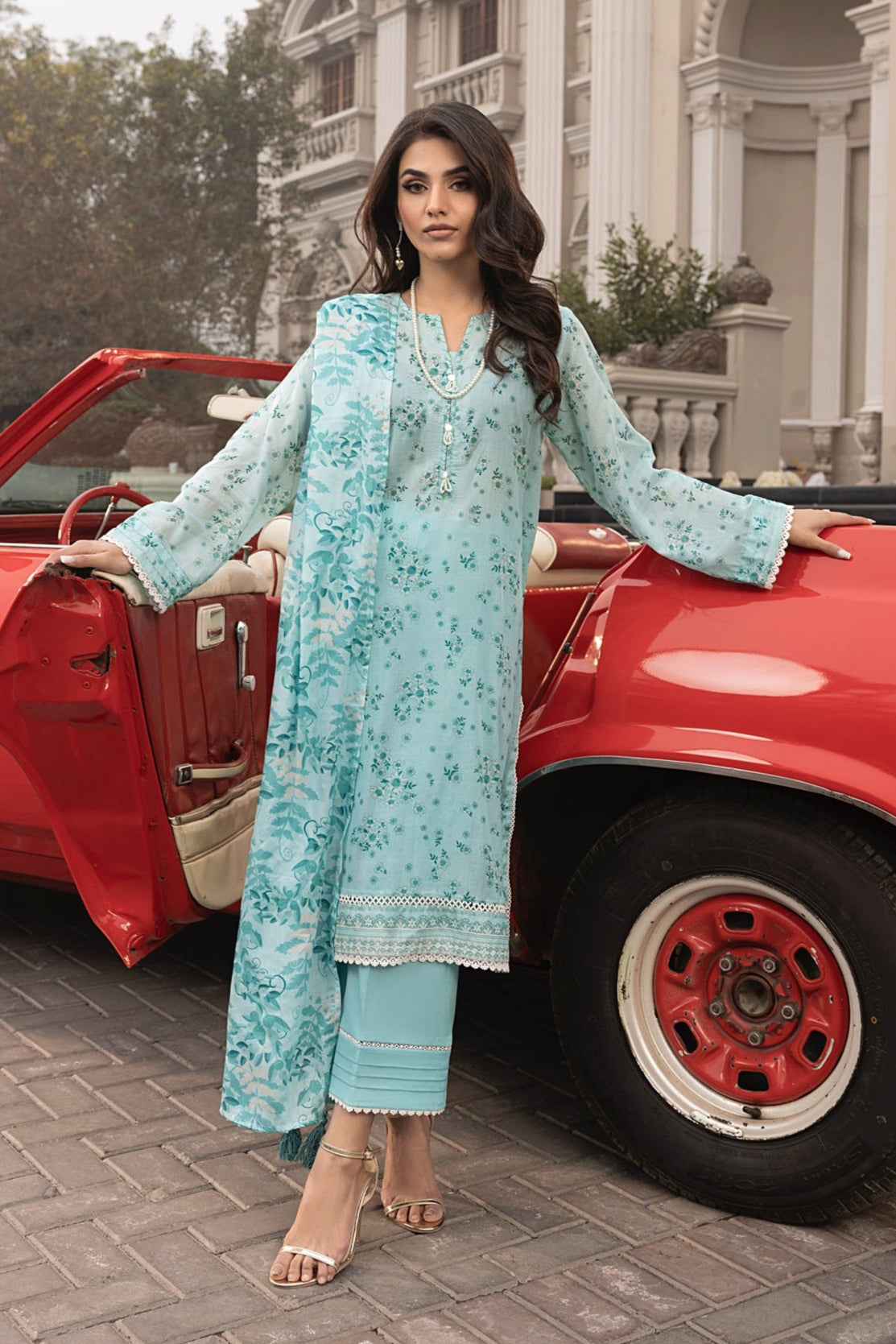 LSM | Embroidered and Printed Lawn | LG-MM-0263 - Official LSM stockist in UK - Sakeena London