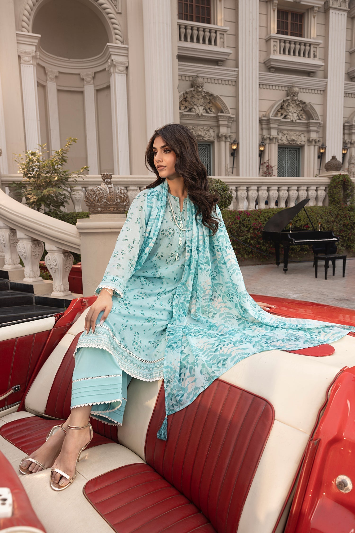 LSM | Embroidered and Printed Lawn | LG-MM-0263 - Official LSM stockist in UK - Sakeena London