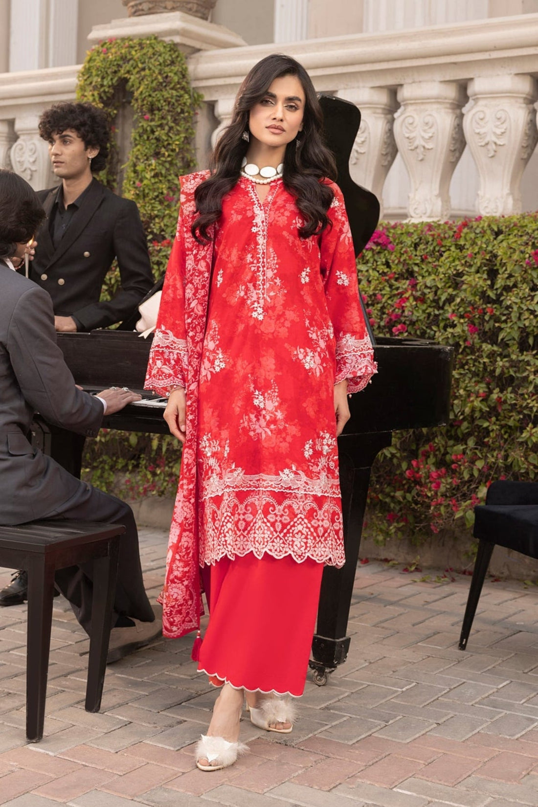LSM | Embroidered and Printed Lawn | LG-MM-0251 - Official LSM stockist in UK - Sakeena London