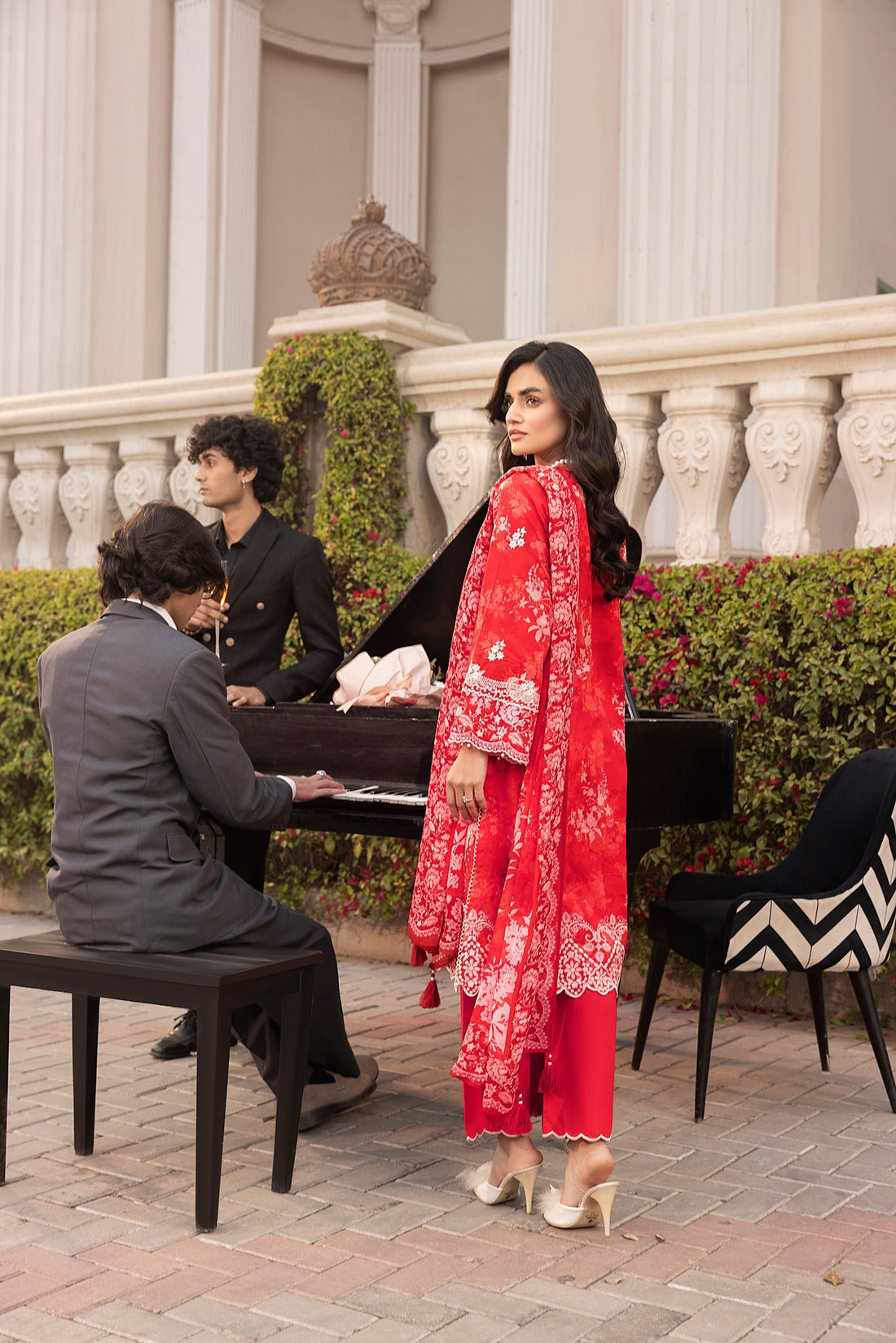 LSM | Embroidered and Printed Lawn | LG-MM-0251 - Official LSM stockist in UK - Sakeena London