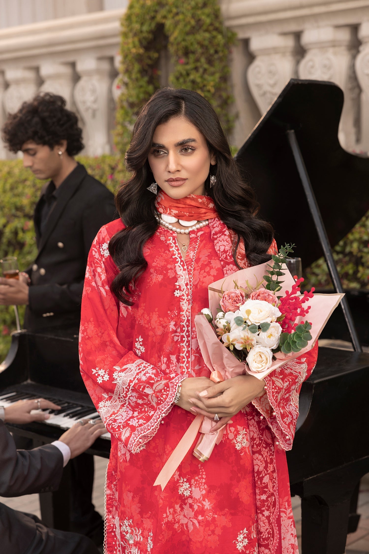LSM | Embroidered and Printed Lawn | LG-MM-0251 - Official LSM stockist in UK - Sakeena London