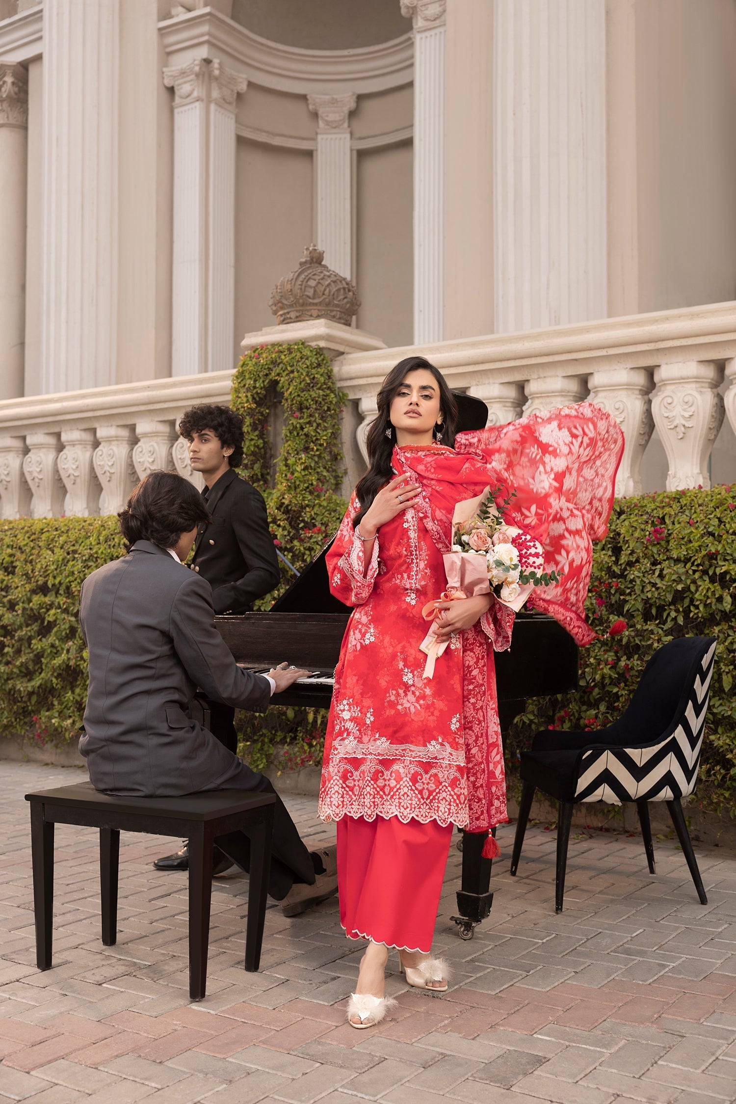 LSM | Embroidered and Printed Lawn | LG-MM-0251 - Official LSM stockist in UK - Sakeena London