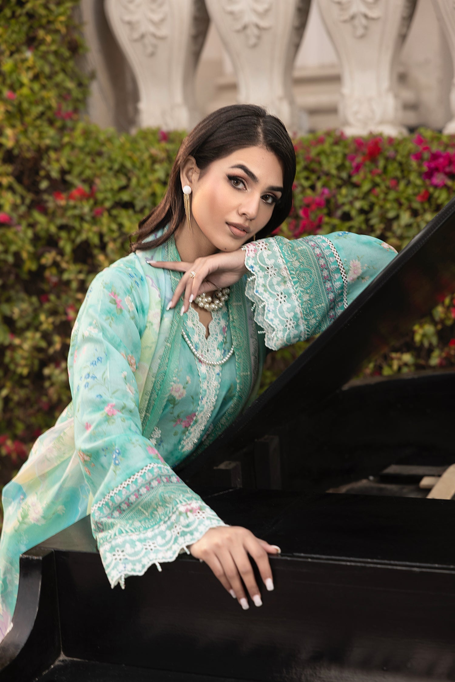 LSM | Embroidered and Printed Lawn | LG-MM-0253 - Official LSM stockist in UK - Sakeena London