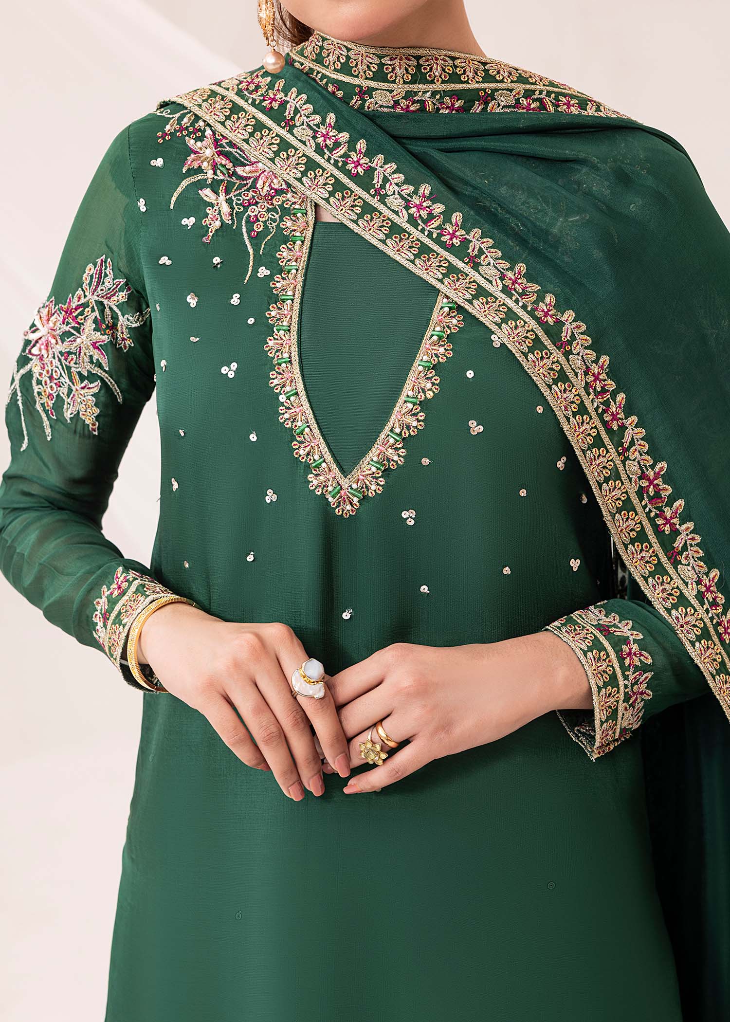 Jamnii | Silk Ivy | Emerald - Official Jamnii stockist in UK - Sakeena London