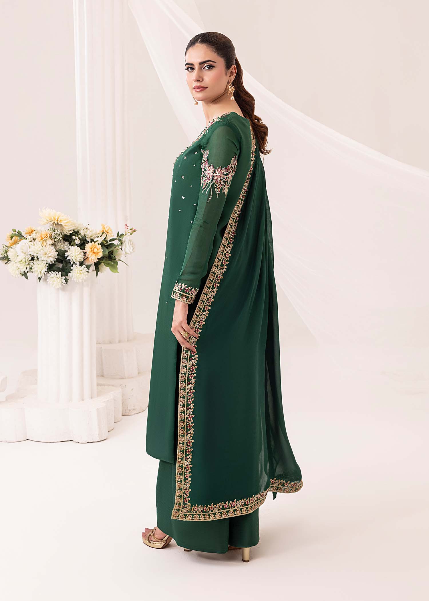 Jamnii | Silk Ivy | Emerald - Official Jamnii stockist in UK - Sakeena London